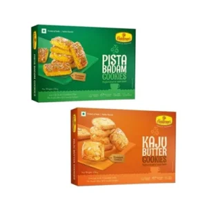 Pista Badam (250 g) and Kaju Butter (250 g) Cookies Combo
