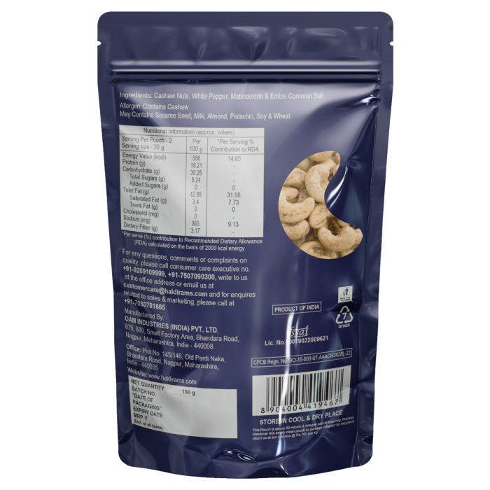 White Pepper Cashew (100 g) - Image 2